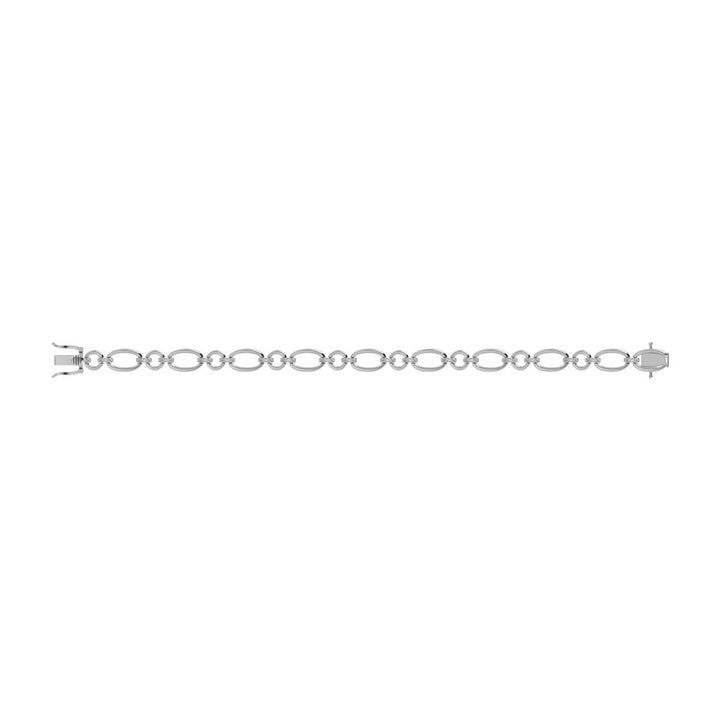 Diamond 5/8 Ct.Tw. Cuban Fashion Bracelets in 14K White Gold