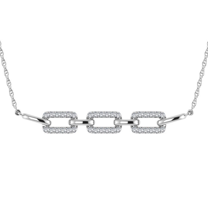 Diamond 1/5 Ct.Tw. Fashion Necklace in 10K White Gold
