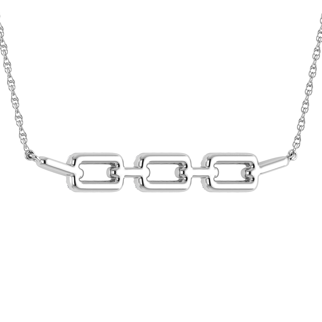 Diamond 1/5 Ct.Tw. Fashion Necklace in 10K White Gold