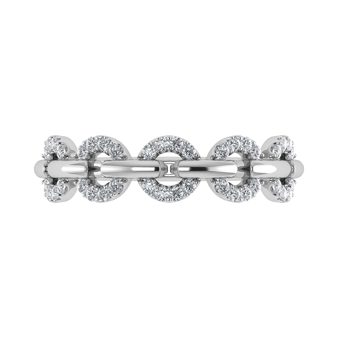 10K White Gold 1/6 Ct.Tw. Diamond Fashion Ring