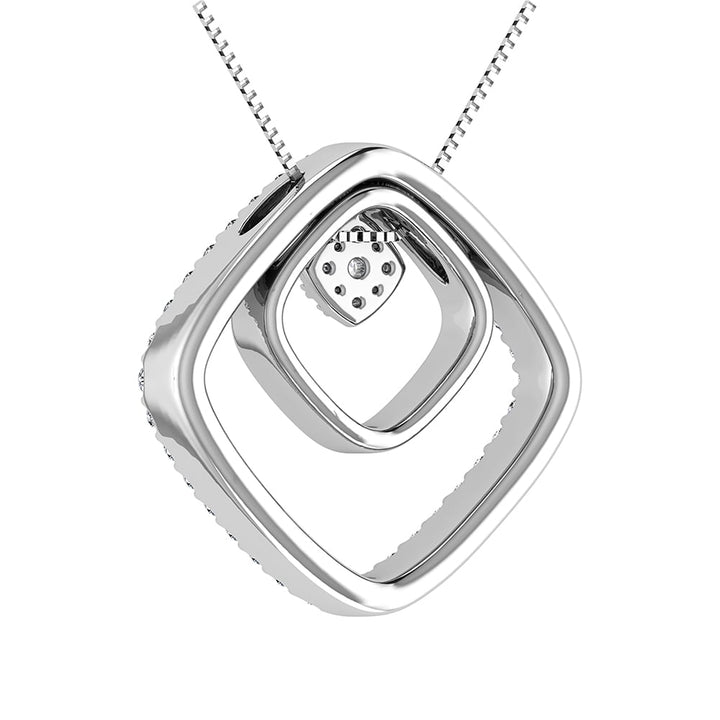 14K Rose Gold 1/2 Ct.Tw. Diamond Slide Pendant