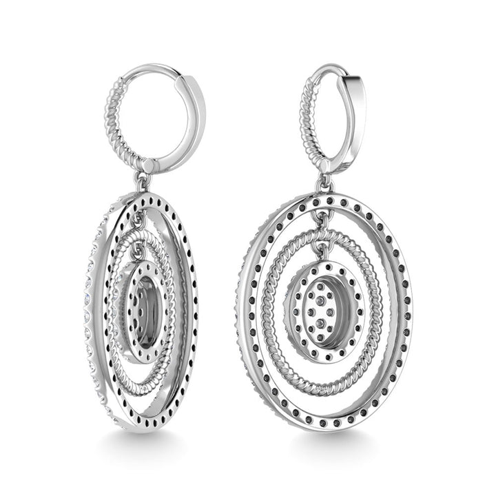 Diamond 1 1/2 Ct.Tw. Danglers Earrings in 14K White Gold