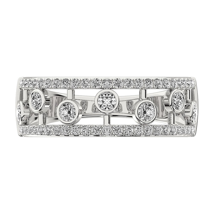 14K White Gold 1/2 Ct.Tw. Diamond Fashion Ring