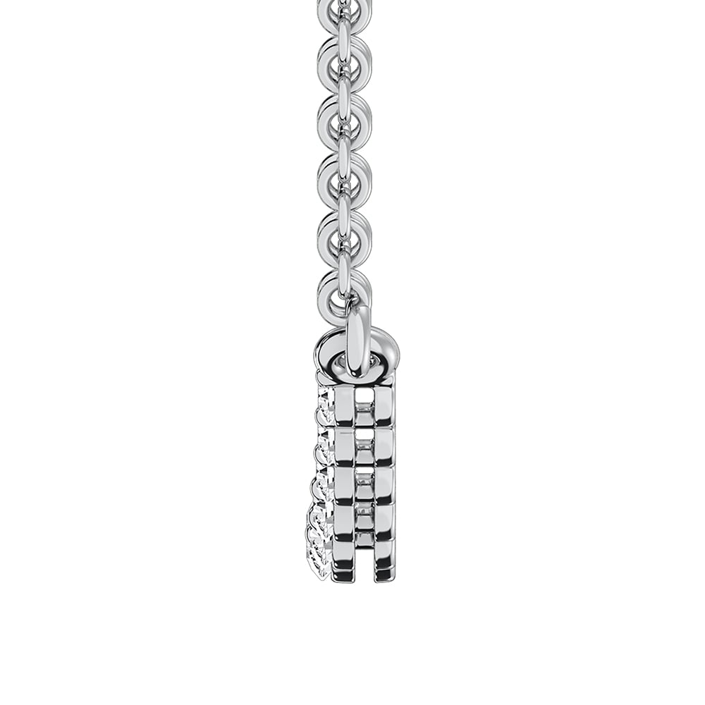 14K White Gold 1/4 Ct.Tw. Diamond Necklace