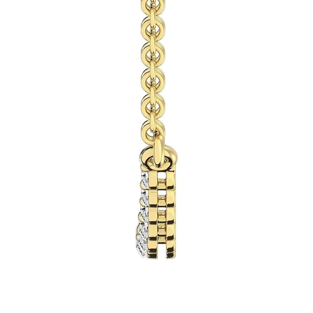 14K Yellow Gold 1/4 Ct.Tw. Diamond Necklace