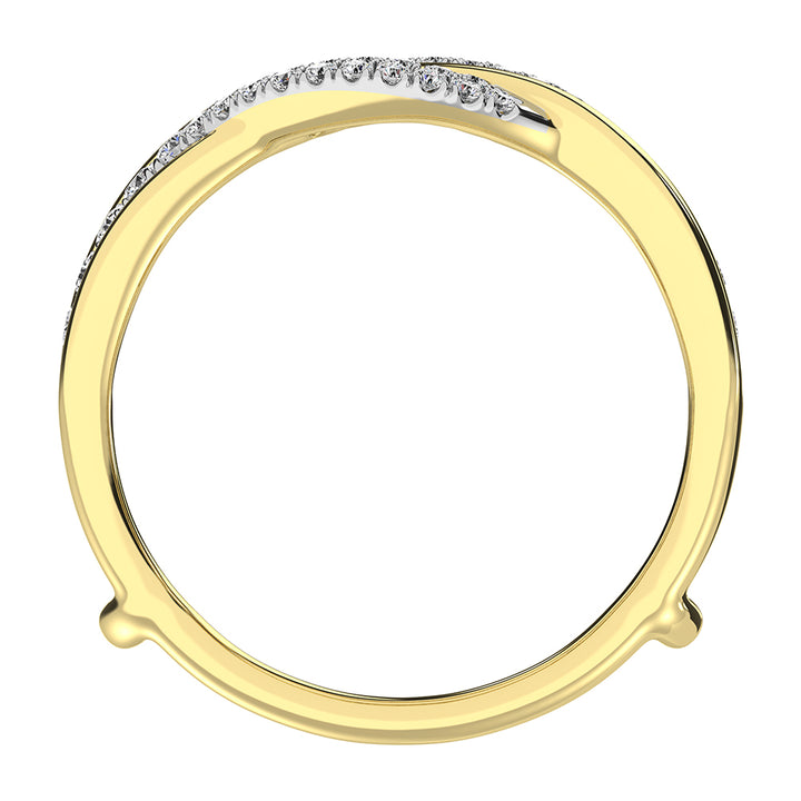 10K Yellow Gold 1/2 Ct.Tw. Diamond Guard Ring