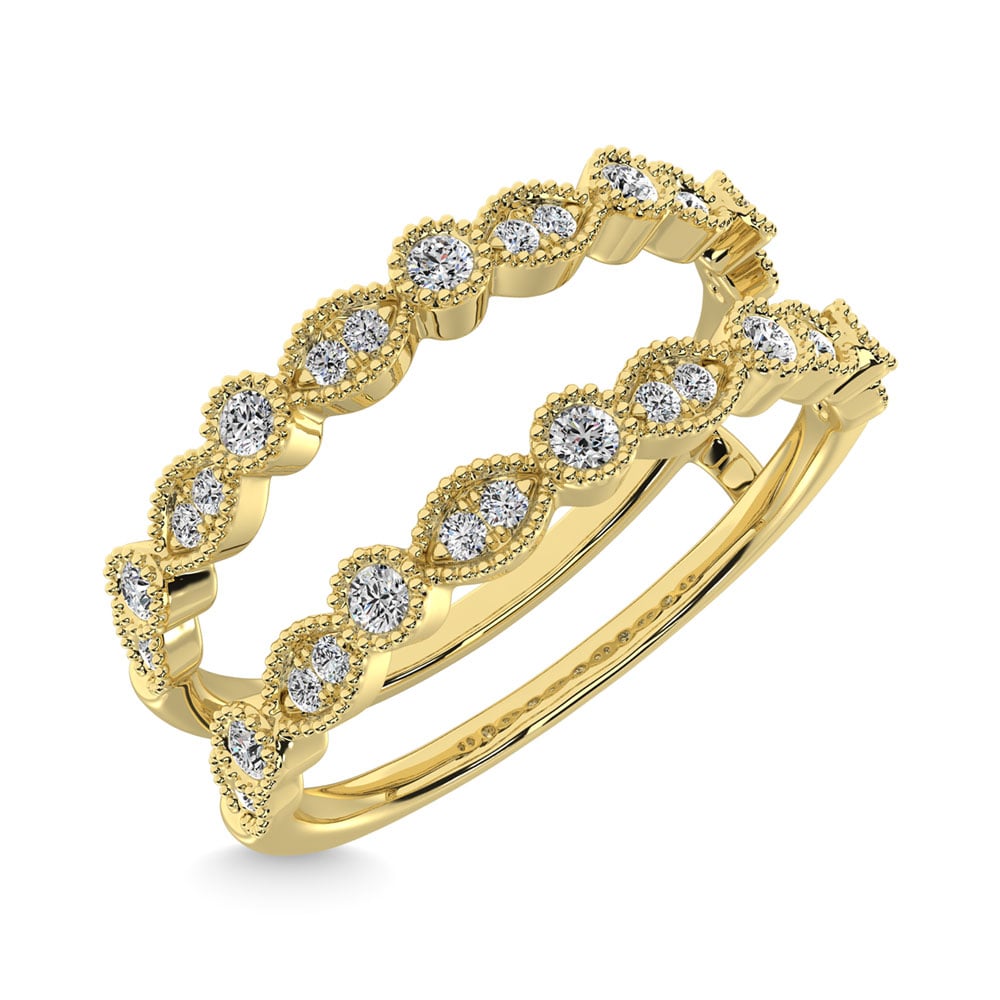 Diamond 1/4 Ct.Tw. Anniversary Ring in 10K Yellow Gold