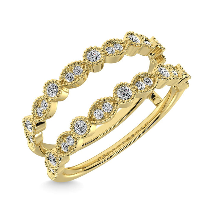 Diamond 1/4 Ct.Tw. Anniversary Ring in 10K Yellow Gold