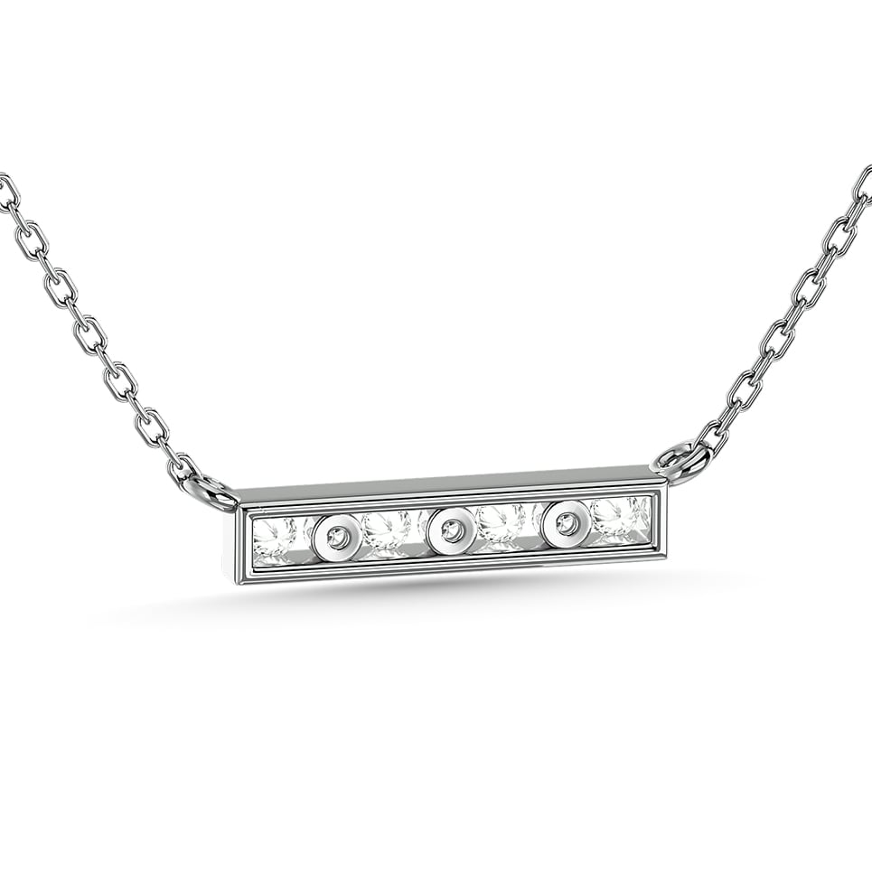 Diamond 1/4 Ct.Tw. Om Pendant in 14K White Gold