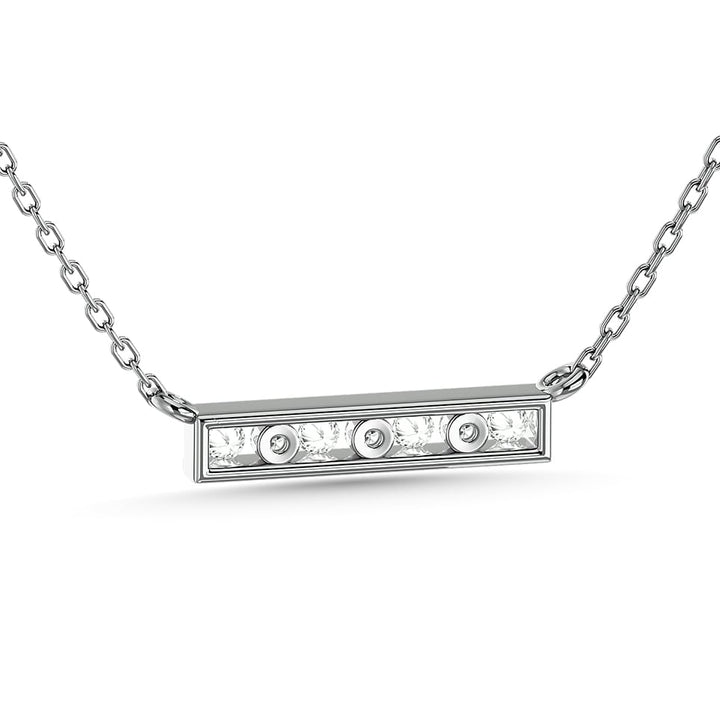 Diamond 1/4 Ct.Tw. Om Pendant in 14K White Gold