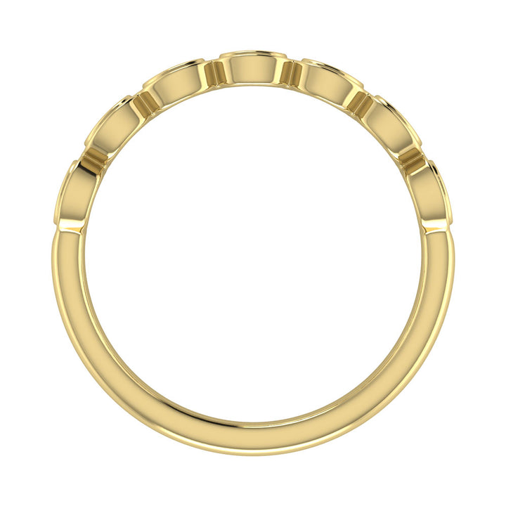 Diamond 1/6 Ct.Tw. Stack Band in 10K Yellow Gold