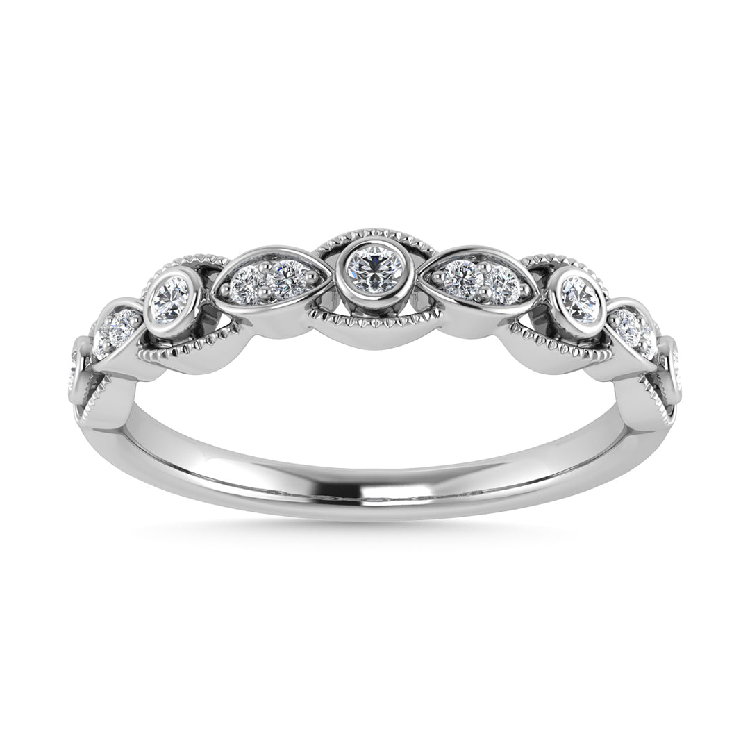 Diamond 1/10 Ct.Tw. Stackable Band in 14K White Gold