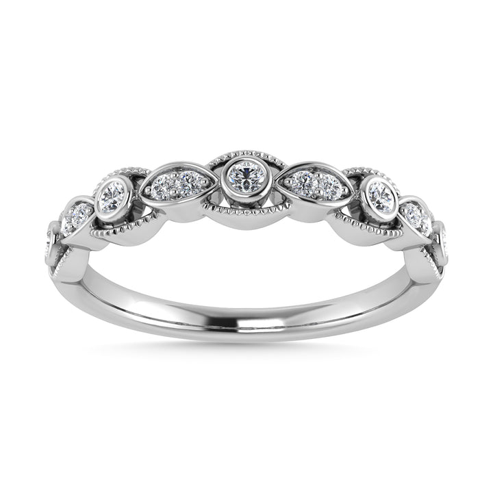 Diamond 1/10 Ct.Tw. Stackable Band in 14K White Gold