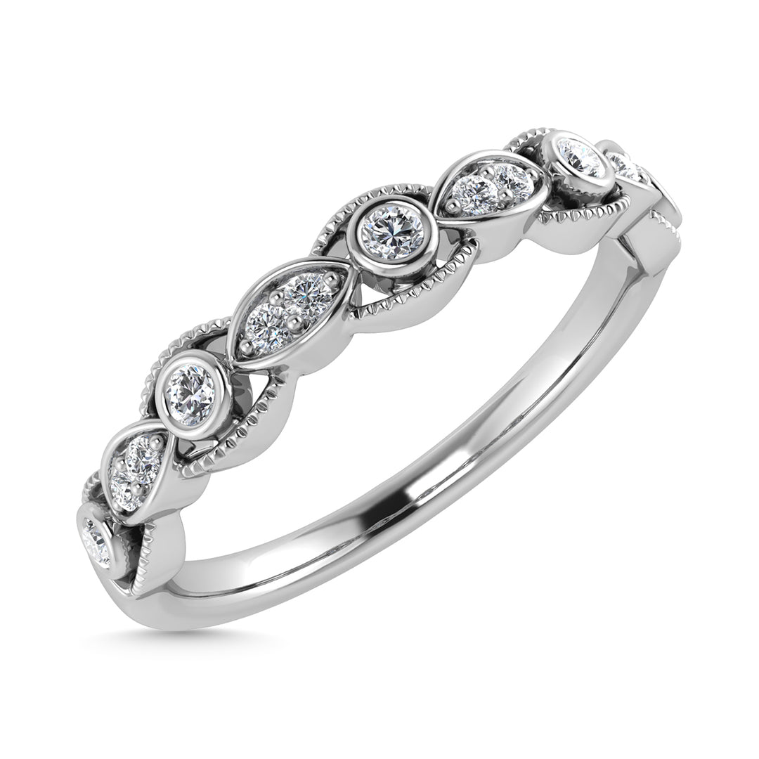 Diamond 1/10 Ct.Tw. Stackable Band in 14K White Gold