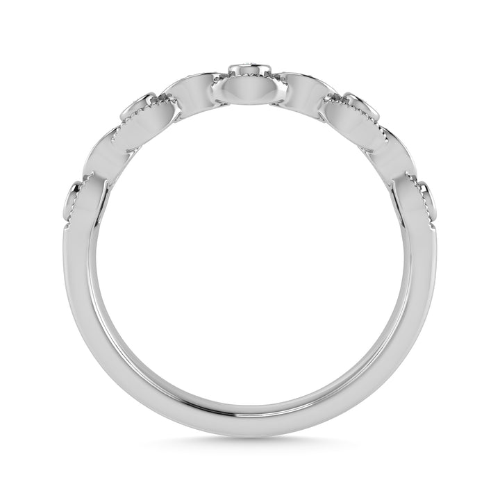 Diamond 1/10 Ct.Tw. Stackable Band in 14K White Gold