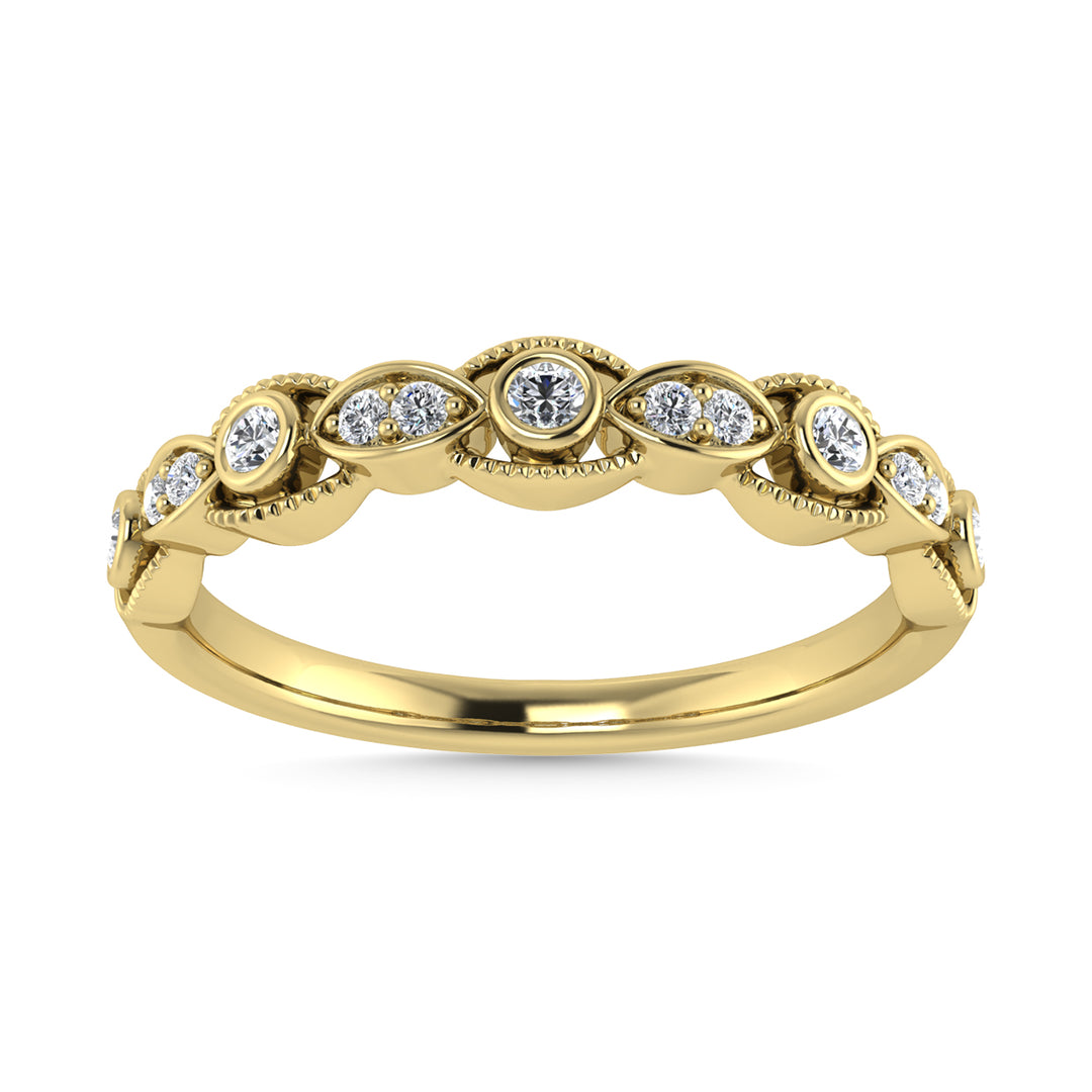 Diamond 1/10 Ct.Tw. Stackable Band in 14K Yellow Gold