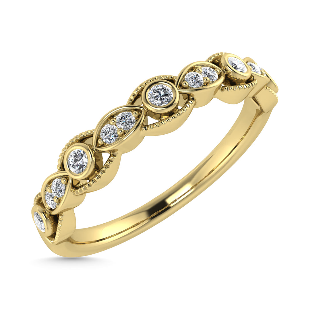 Diamond 1/10 Ct.Tw. Stackable Band in 14K Yellow Gold