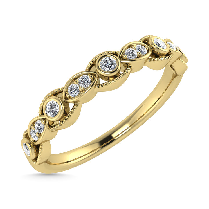 Diamond 1/10 Ct.Tw. Stackable Band in 14K Yellow Gold