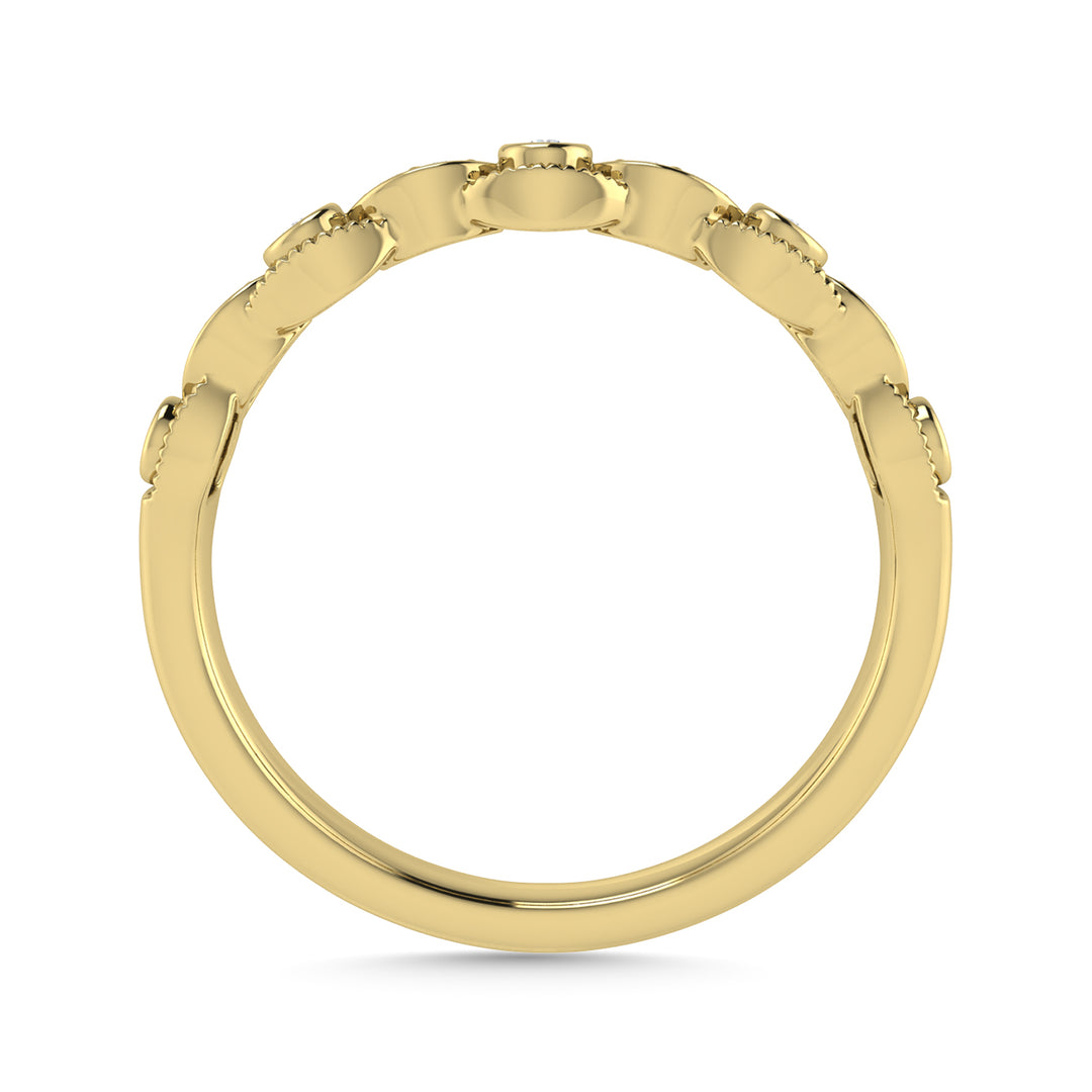 Diamond 1/10 Ct.Tw. Stackable Band in 14K Yellow Gold
