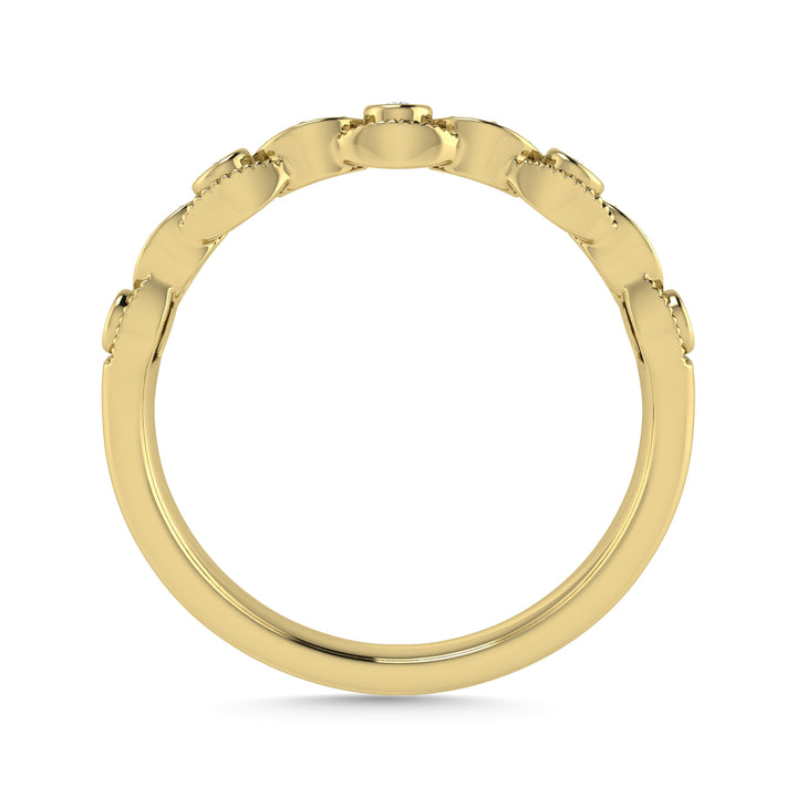 Diamond 1/10 Ct.Tw. Stackable Band in 14K Yellow Gold