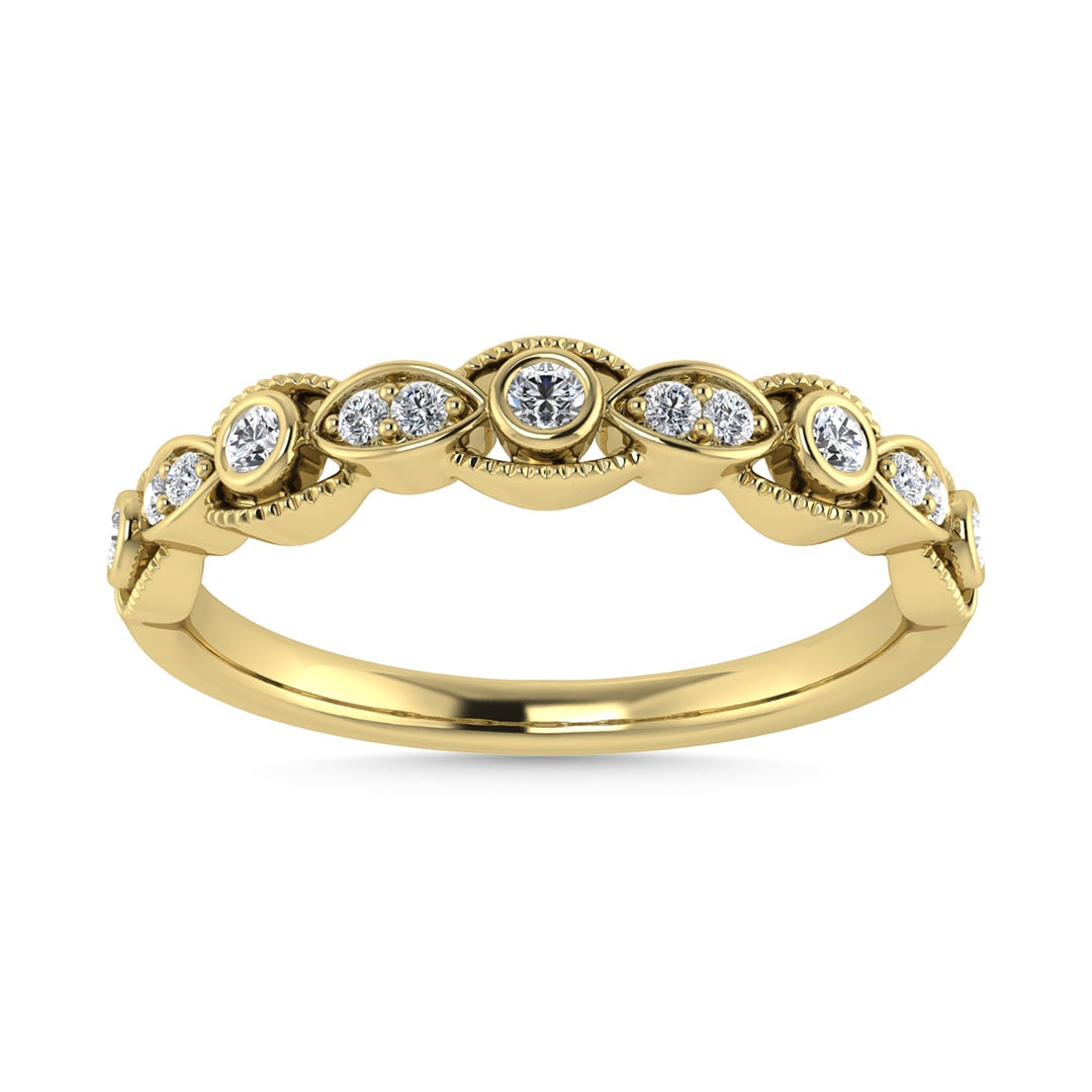 Diamond 1/10 Ct.Tw. Stackable Band in 14K Yellow Gold
