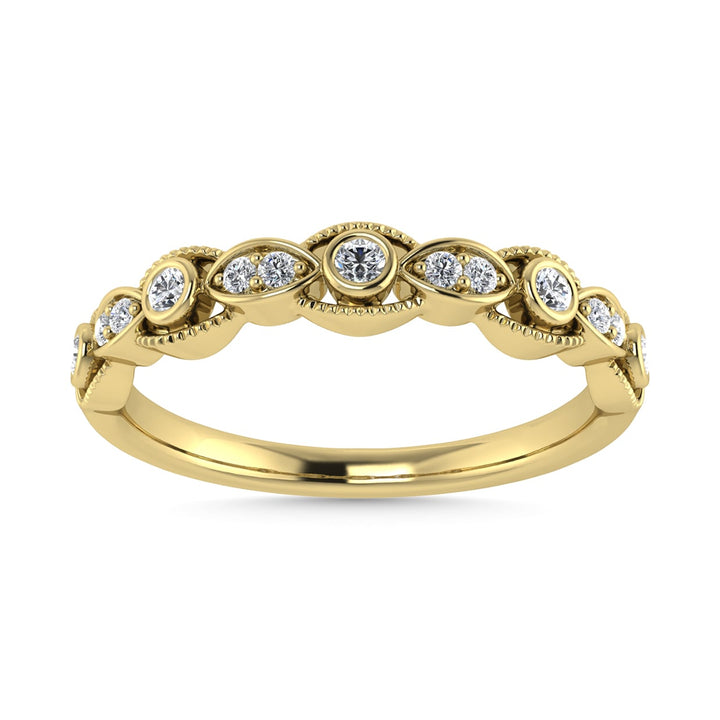 Diamond 1/10 Ct.Tw. Stackable Band in 14K Yellow Gold