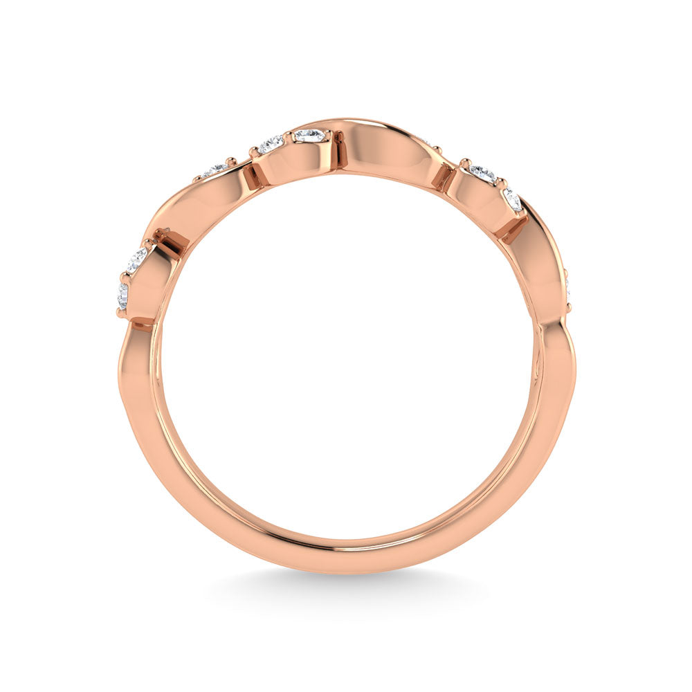 Diamond 1/6 Ct.Tw. Stack Band in 14K Rose Gold