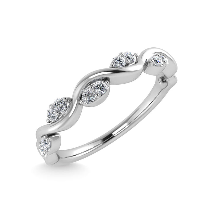 Diamond 1/6 Ct.Tw. Stack Band in 14K White Gold