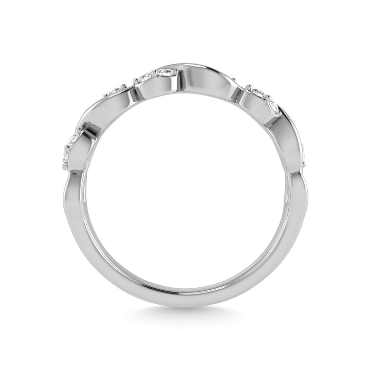 Diamond 1/6 Ct.Tw. Stack Band in 14K White Gold