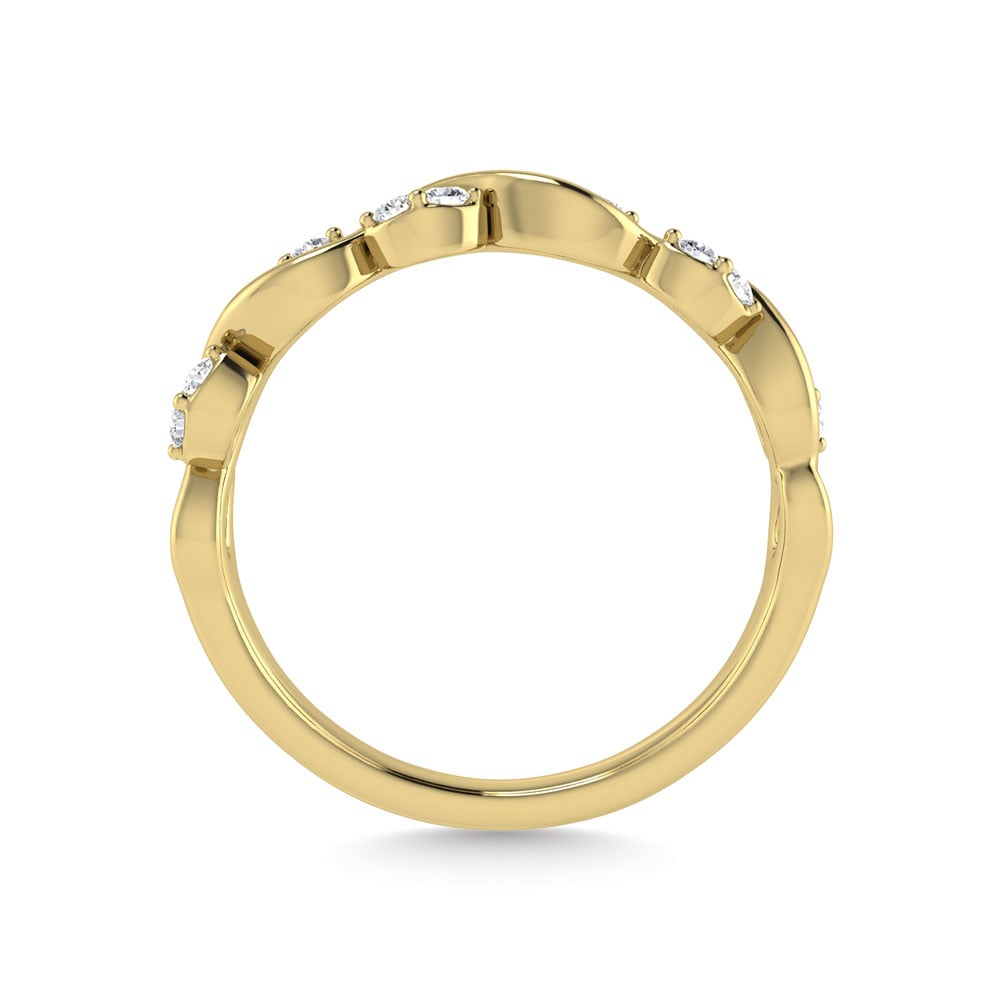 Diamond 1/6 Ct.Tw. Stack Band in 14K Yellow Gold