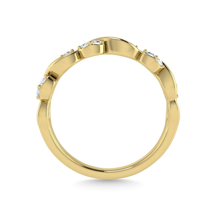 Diamond 1/6 Ct.Tw. Stack Band in 14K Yellow Gold
