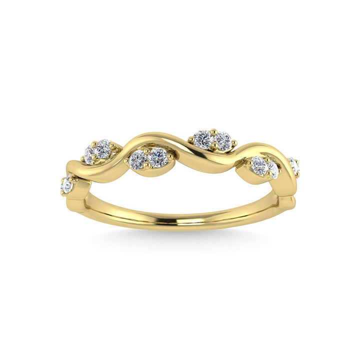 Diamond 1/6 Ct.Tw. Stack Band in 14K Yellow Gold
