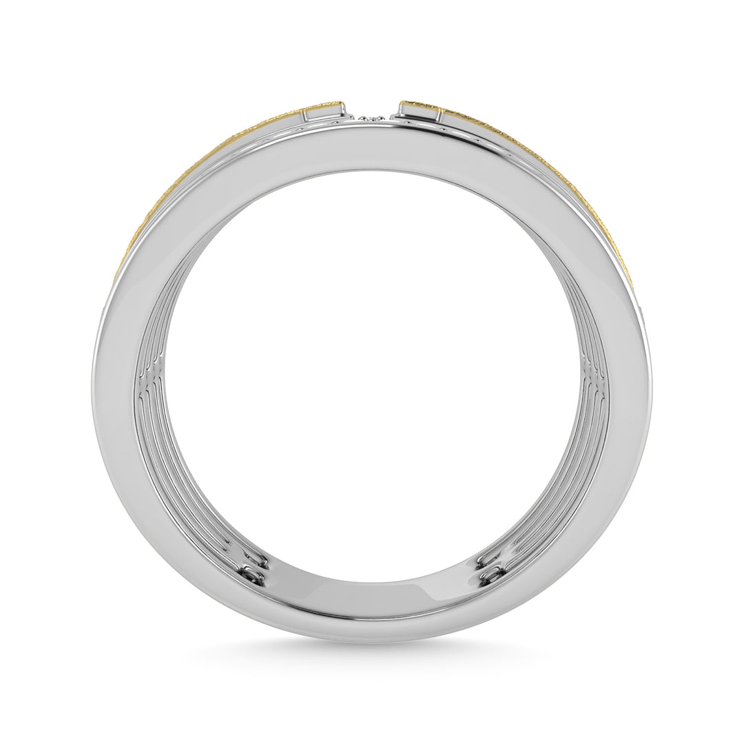 Diamond 1/2 Ct.Tw. Mens Fashion Ring in 14K Two Tone