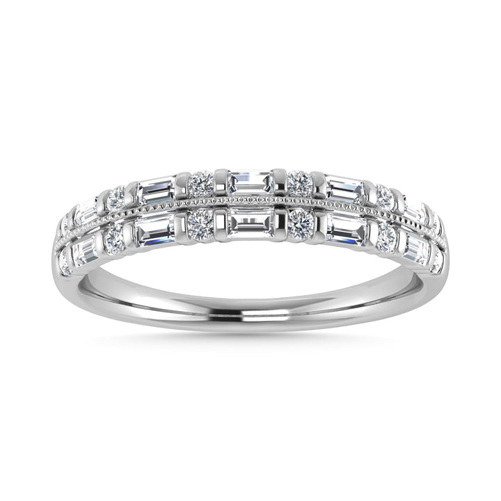 Diamond 1/4 Ct.Tw. Fashion Band in 14K White Gold