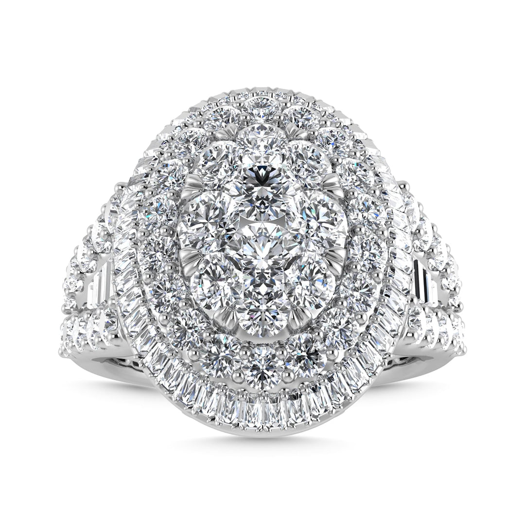 Diamond 2 1/3 Ct.Tw. Engagement Ring in 14K White Gold