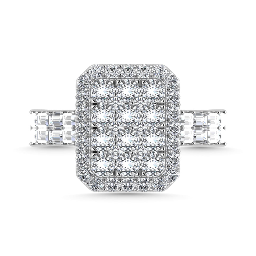 Diamond 2 Ct.Tw. Engagement Ring in 14K White Gold