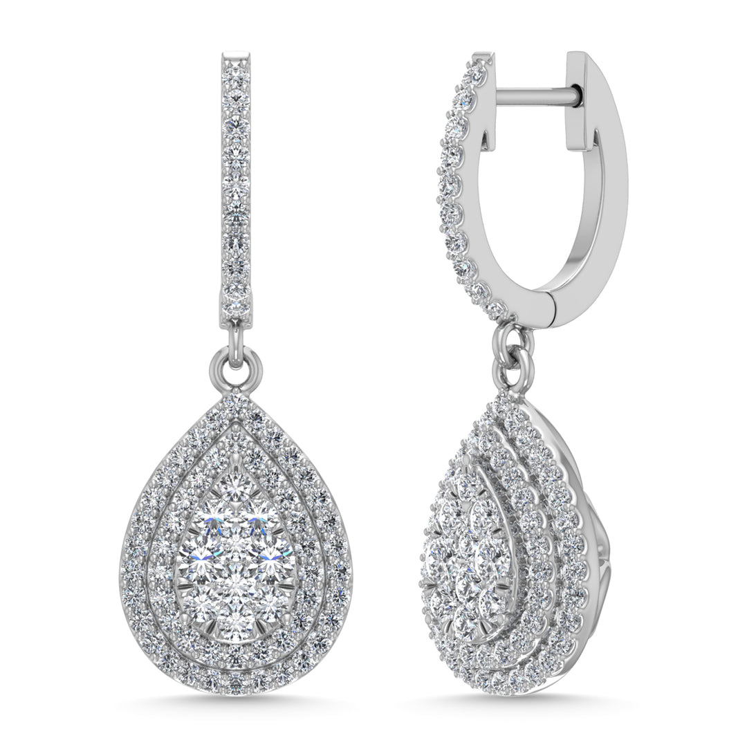 Diamond 7/8 Ct.Tw. Dangler Earrings in 14K White Gold