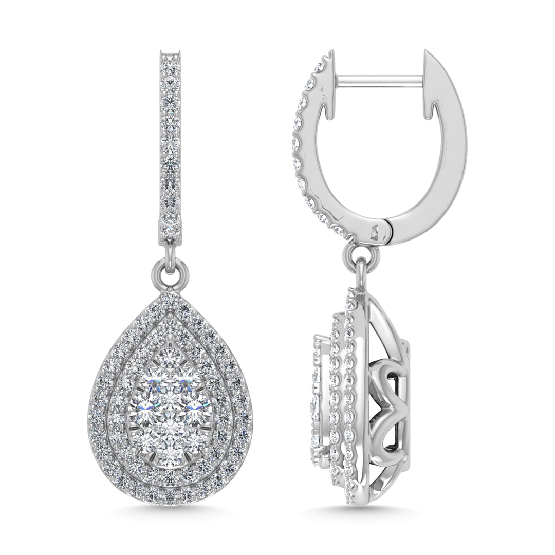 Diamond 7/8 Ct.Tw. Dangler Earrings in 14K White Gold