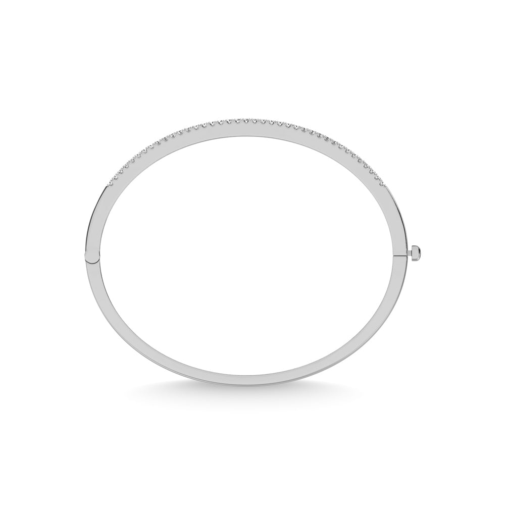 14K White Gold Diamond 3 Ct.Tw. Fashion Bangle