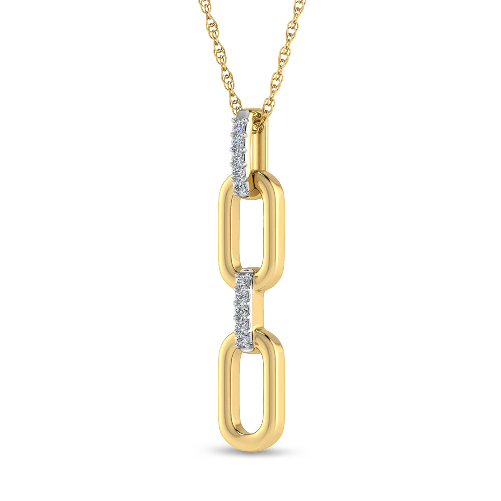 Diamond 1/50 Ct.Tw. Fashion Pendant in 10K Yellow Gold