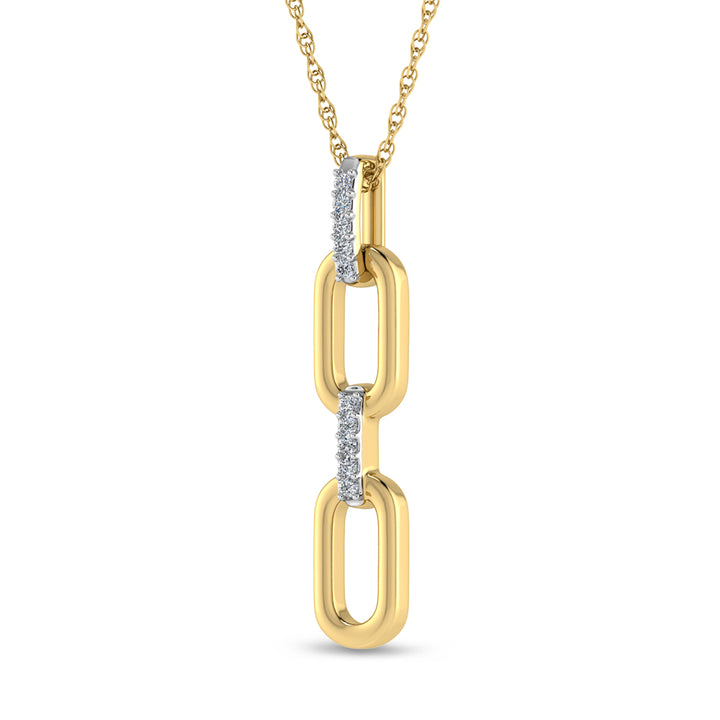 Diamond 1/50 Ct.Tw. Fashion Pendant in 10K Yellow Gold