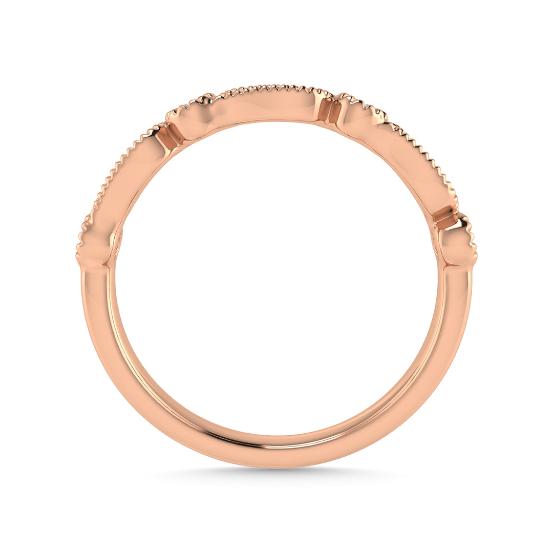 Diamond 1/6 Ct.Tw. Stackable Band in 14K Rose Gold