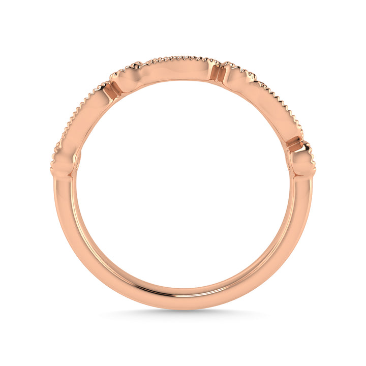 Diamond 1/6 Ct.Tw. Stackable Band in 14K Rose Gold