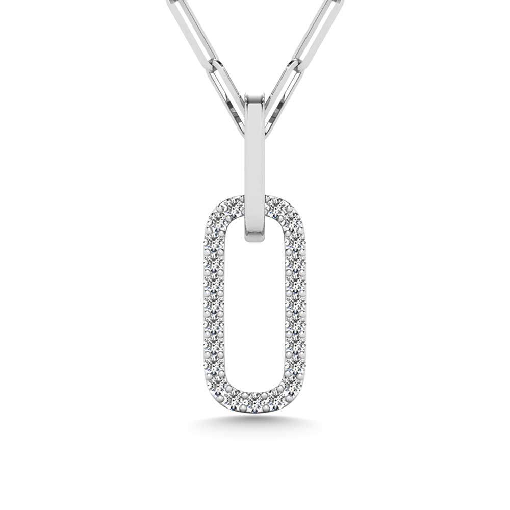 Diamond 1/10 Ct.Tw. Fashion Pendant in Sterling Silver