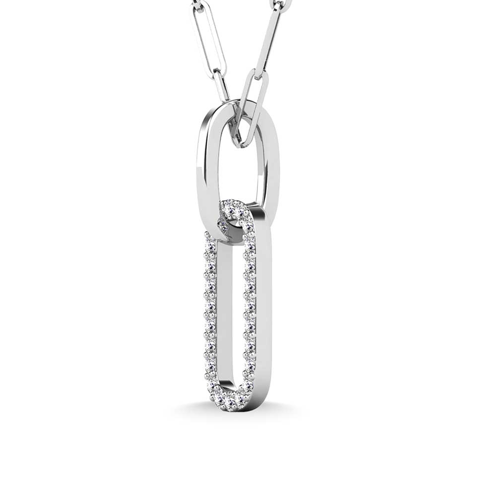 Diamond 1/10 Ct.Tw. Fashion Pendant in Sterling Silver