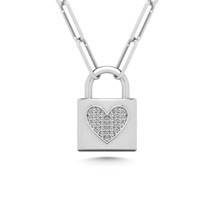 Diamond 1/10 Ct.Tw. Fashion Pendant in 925 Silver