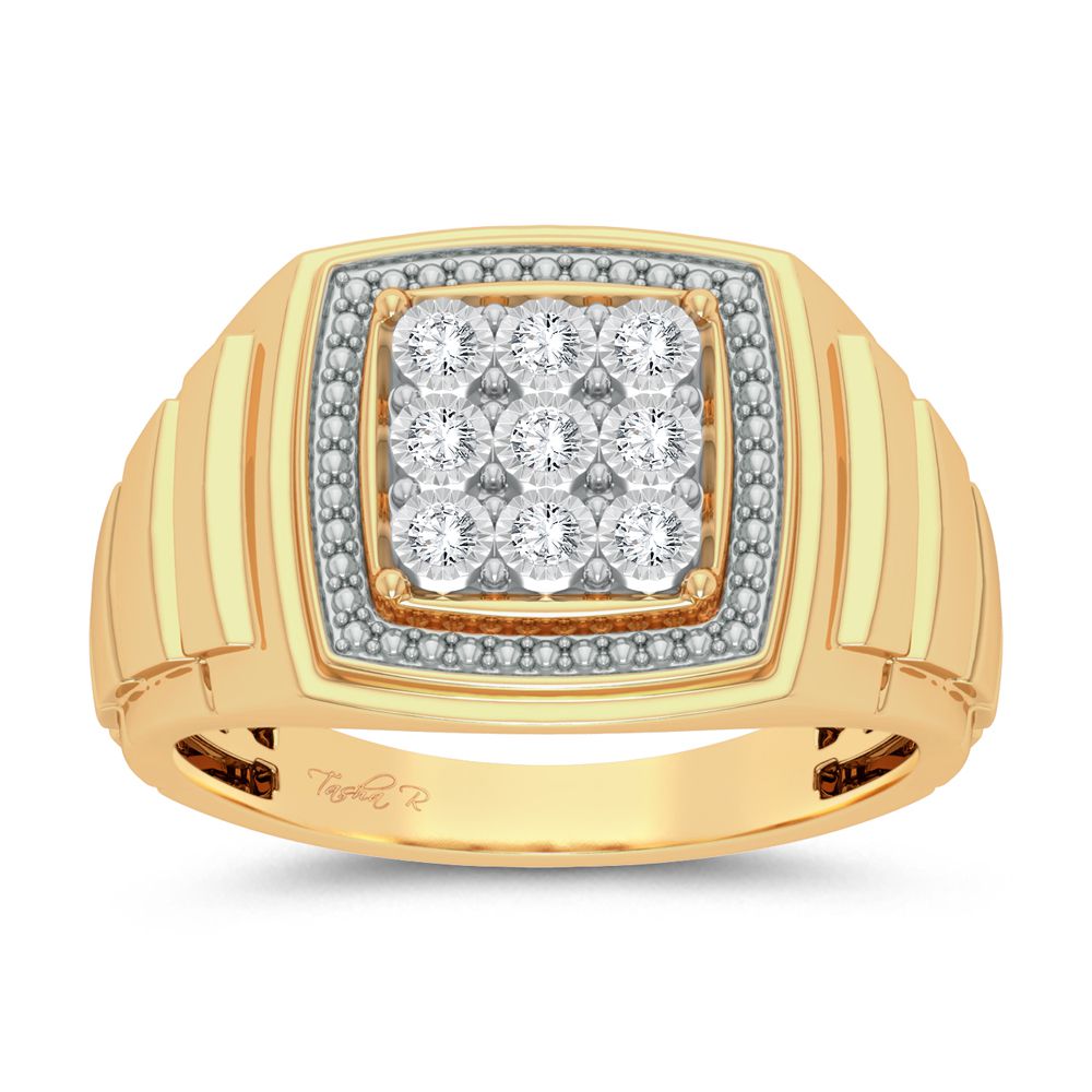 10K 0.20ct Diamond Mens Ring
