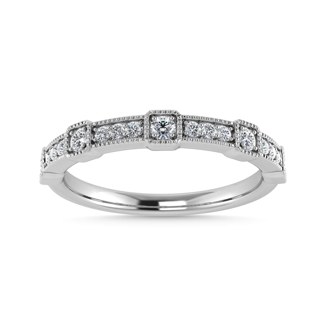 Diamond 1/6 Ct.Tw. Stackable Band in 14K White Gold