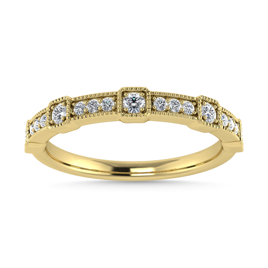 Diamond 1/6 Ct.Tw. Stackable Band in 14K Yellow Gold