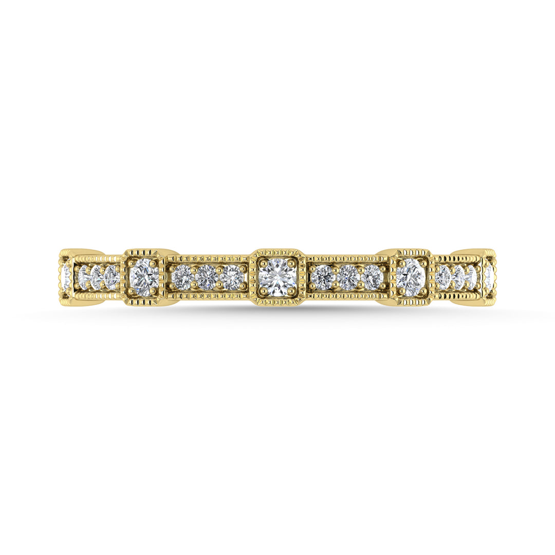 Diamond 1/6 Ct.Tw. Stackable Band in 14K Yellow Gold